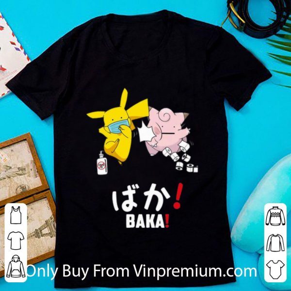 Premium Pikachu Slap Jigglypuff Mask Covid 19 Toilet Paper Baka shirt