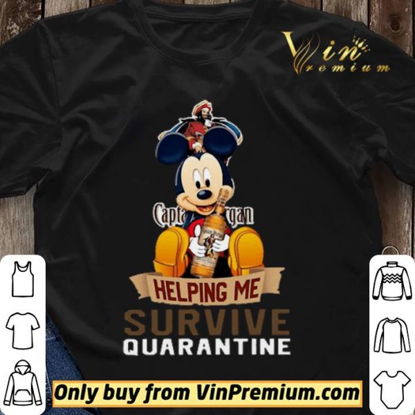 Mickey mouse captain morgan helping me survive quarantine shirt sweater