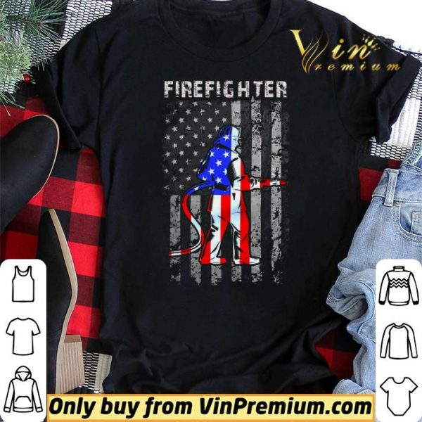 Firefighter American Flag shirt sweater