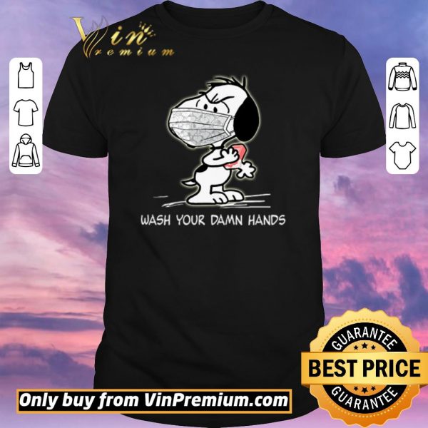 Premium Snoopy wearing mask wash your damn hands shirt sweater