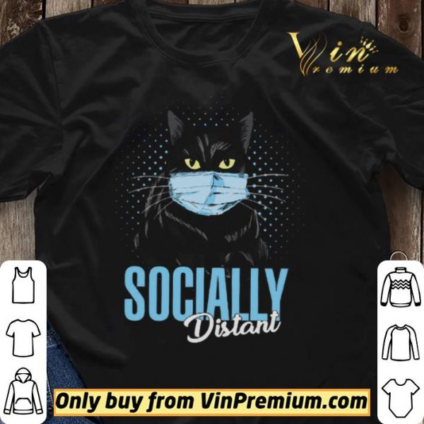 Black Cat Mask Socially Distant Coronavirus shirt sweater