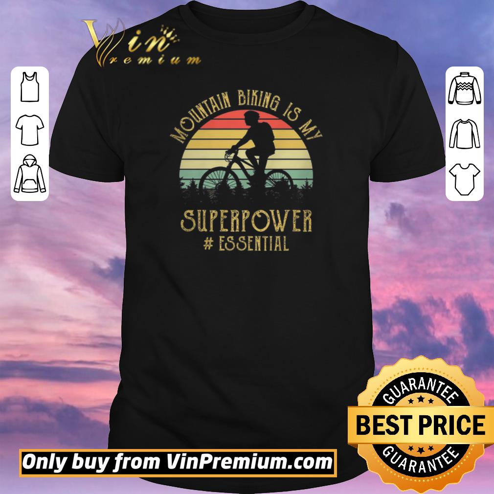 Nice moutain biking is my superpower essential vintage shirt sweater