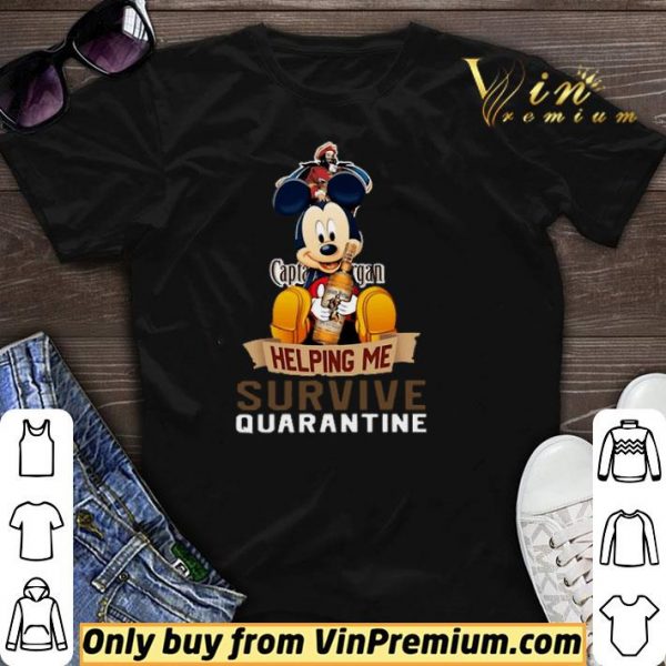Mickey mouse captain morgan helping me survive quarantine shirt sweater
