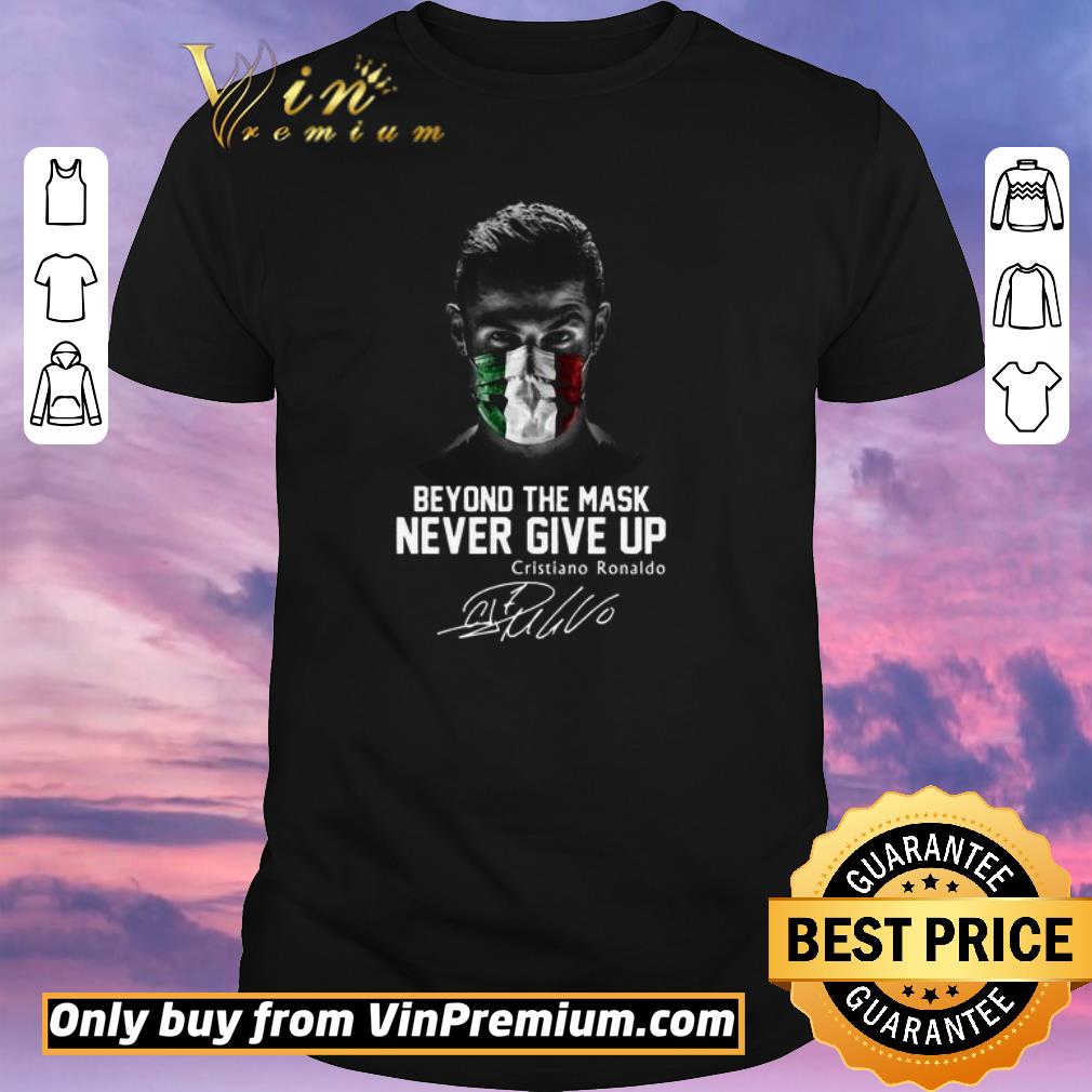 Original Beyond the mask Never give up Cristiano Ronaldo signature shirt sweater