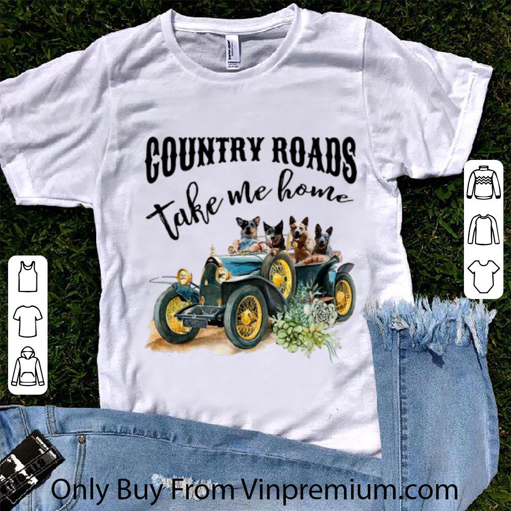 Awesome Truck Dogs Country Road Take Me Home shirt