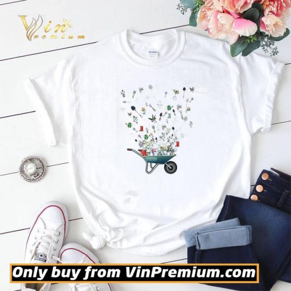 Wheelbarrow garden flying shirt sweater