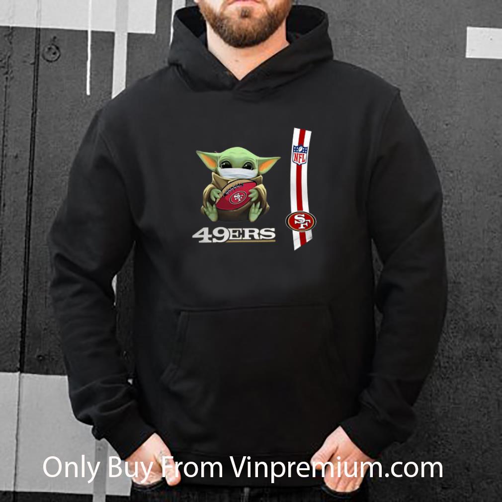 29a7b8ee premium star wars baby yoda mask san francisco 49ers nfl covid 19 shirt 4 - Premium Star Wars Baby Yoda Mask San Francisco 49ers NFL Covid-19 shirt