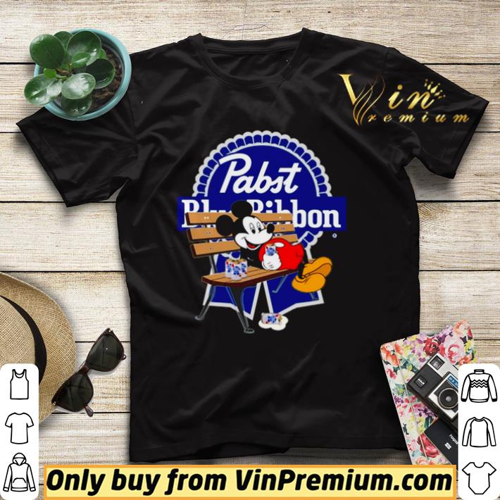 2bd71ae4 mickey mouse drink pabst blue ribbon shirt sweater 4 - Mickey Mouse drink Pabst Blue Ribbon shirt sweater