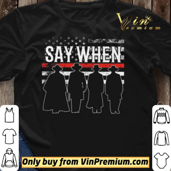 Say When American Flag shirt sweater