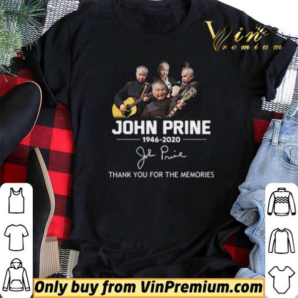 John Prine 1946 2020 thank you for the memories signature shirt sweater