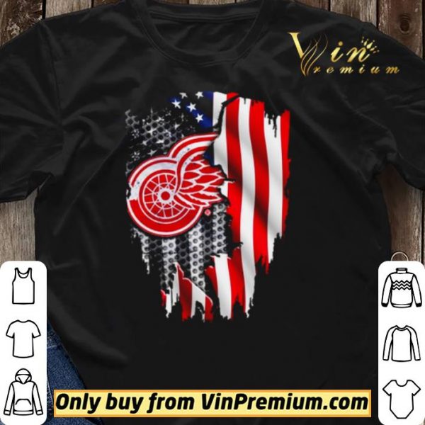 Detroit Red Wings American flag independence day shirt sweater