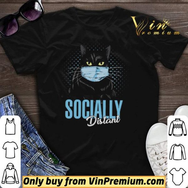 Black Cat Mask Socially Distant Coronavirus shirt sweater