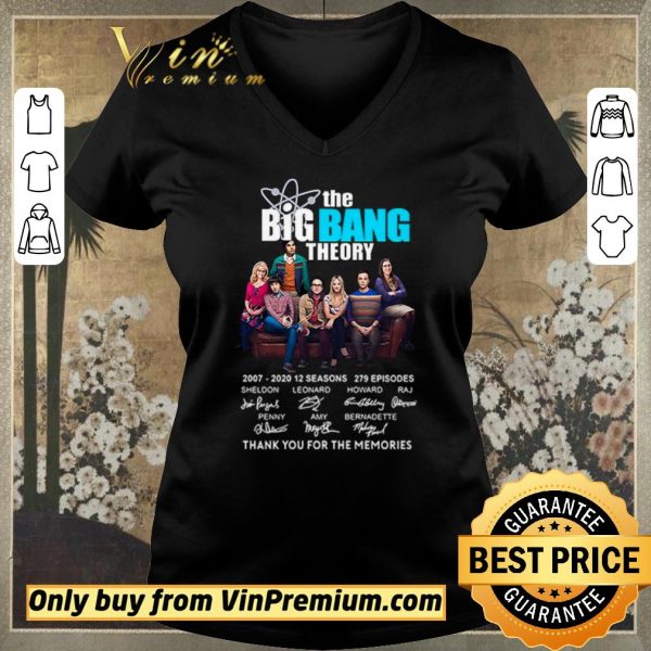 Official The Big Bang Theory thank you for the memories signatures shirt sweater