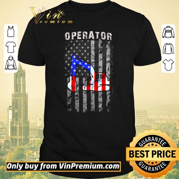 Top Operator Car Draw American Flag shirt sweater