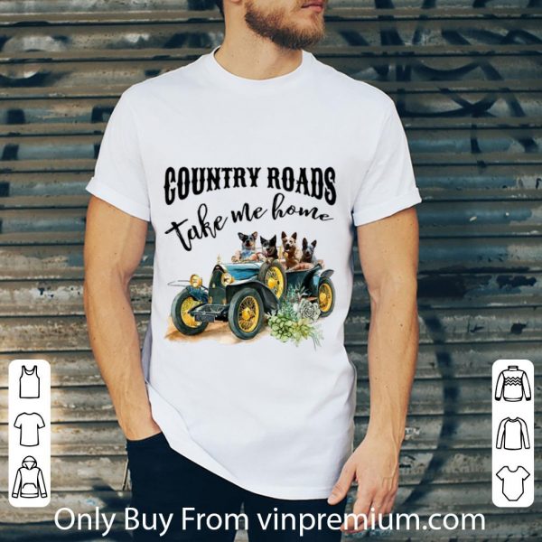 Awesome Truck Dogs Country Road Take Me Home shirt