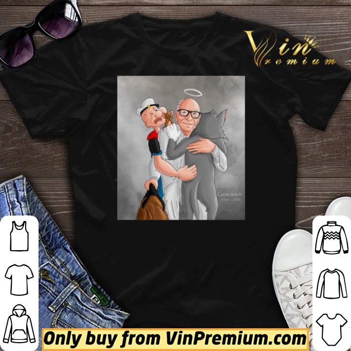 Popeye Tom and Jerry hug Gene Deitch 1924-2020 shirt sweater