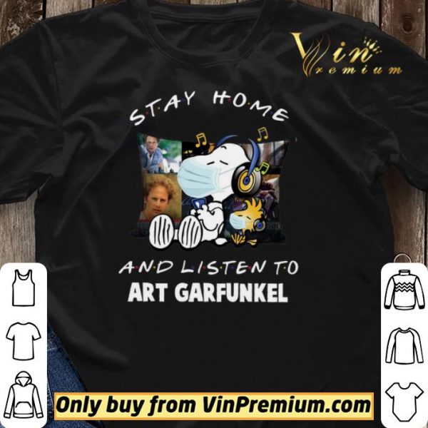 Snoopy Woodstock Mask Stay Home And Listen To Art Garfunkel shirt sweater