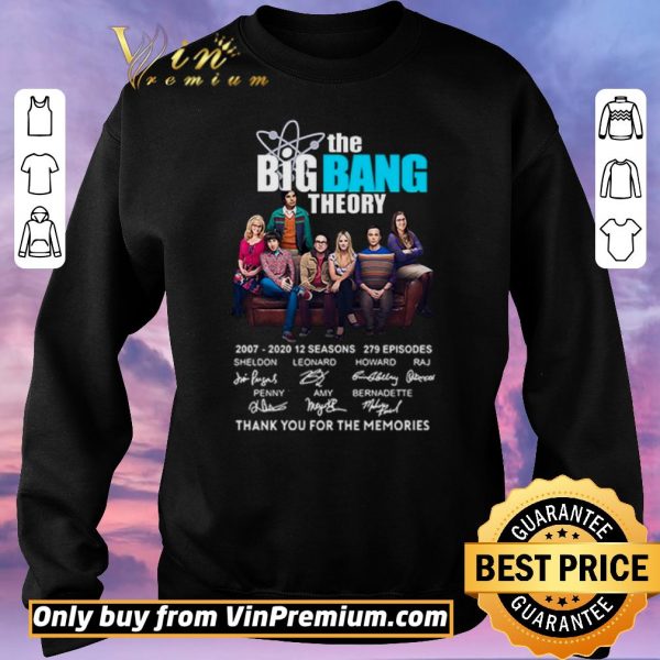 Hot The Big Bang Theory Thank You For The Memoried Signanuter 2007-2020 shirt sweater