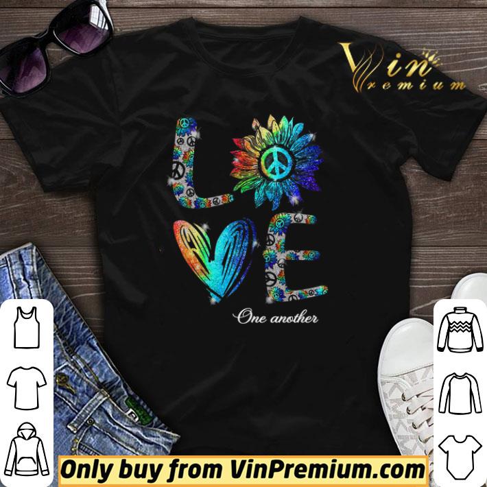 Love Peace Sign Sunflower One Another shirt sweater