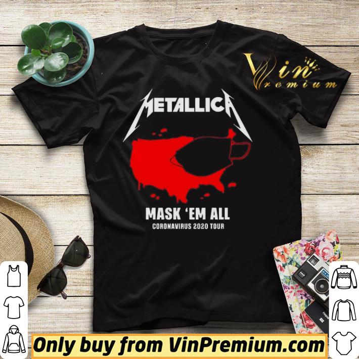 40205eee metallica mask em all coronavirus 2020 tour shirt sweater 4 - Metallica Mask ‘Em All coronavirus 2020 tour shirt sweater