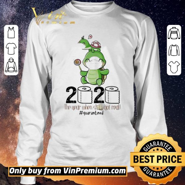 Nice Turtle mom 2020 the year when shit got real quarantined toilet paper covid-19 shirt sweater