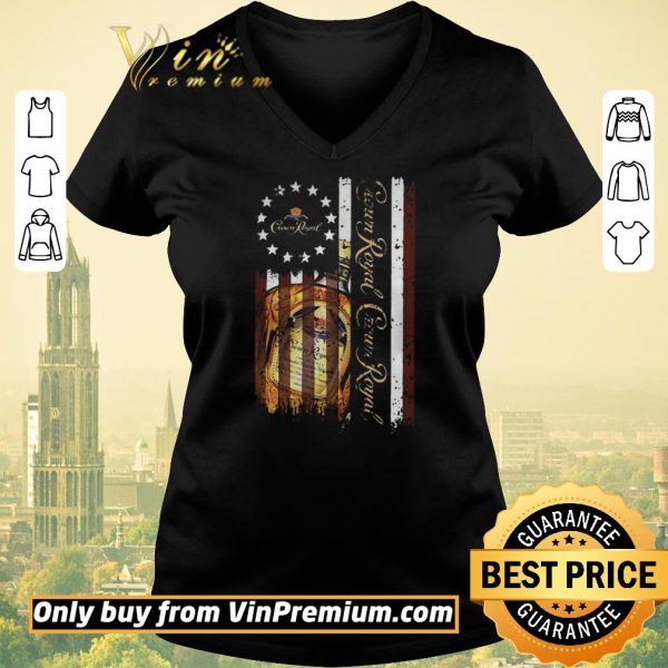 Premium Crown Royal American Flag 4th of july shirt sweater