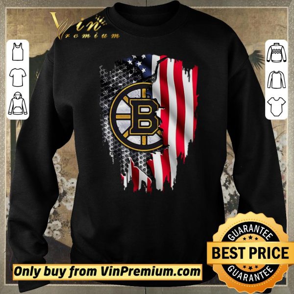 Original Boston Bruins American Flag shirt sweater