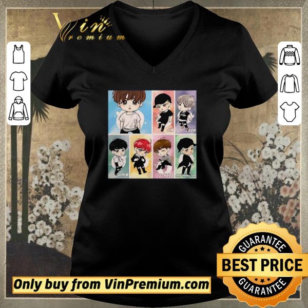 Premium Chibi BTS band member shirt sweater