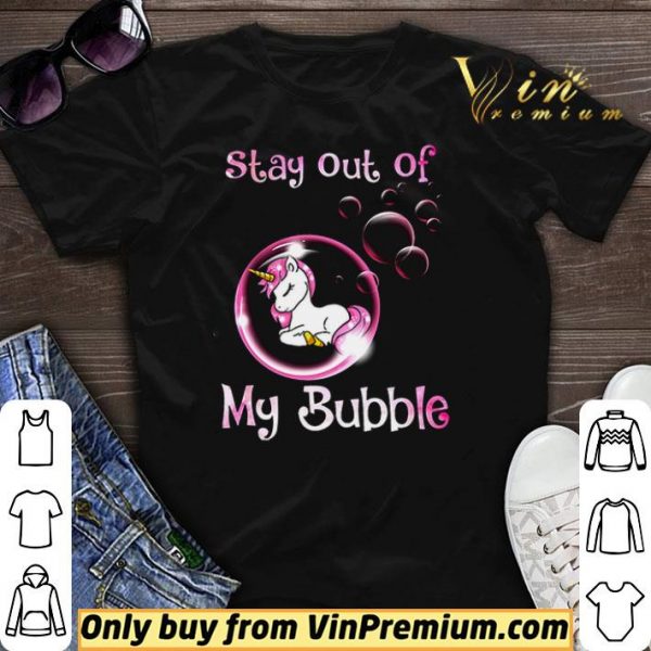 Stay out of my bubble Covid 19 Unicorn shirt sweater