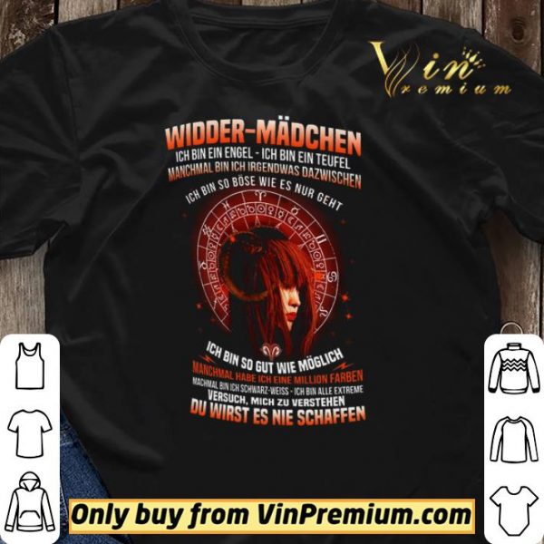 Widder Mädchen Ich Bin Ein Engel Ich Bin Ein Teufel Manchmal Bin shirt sweater