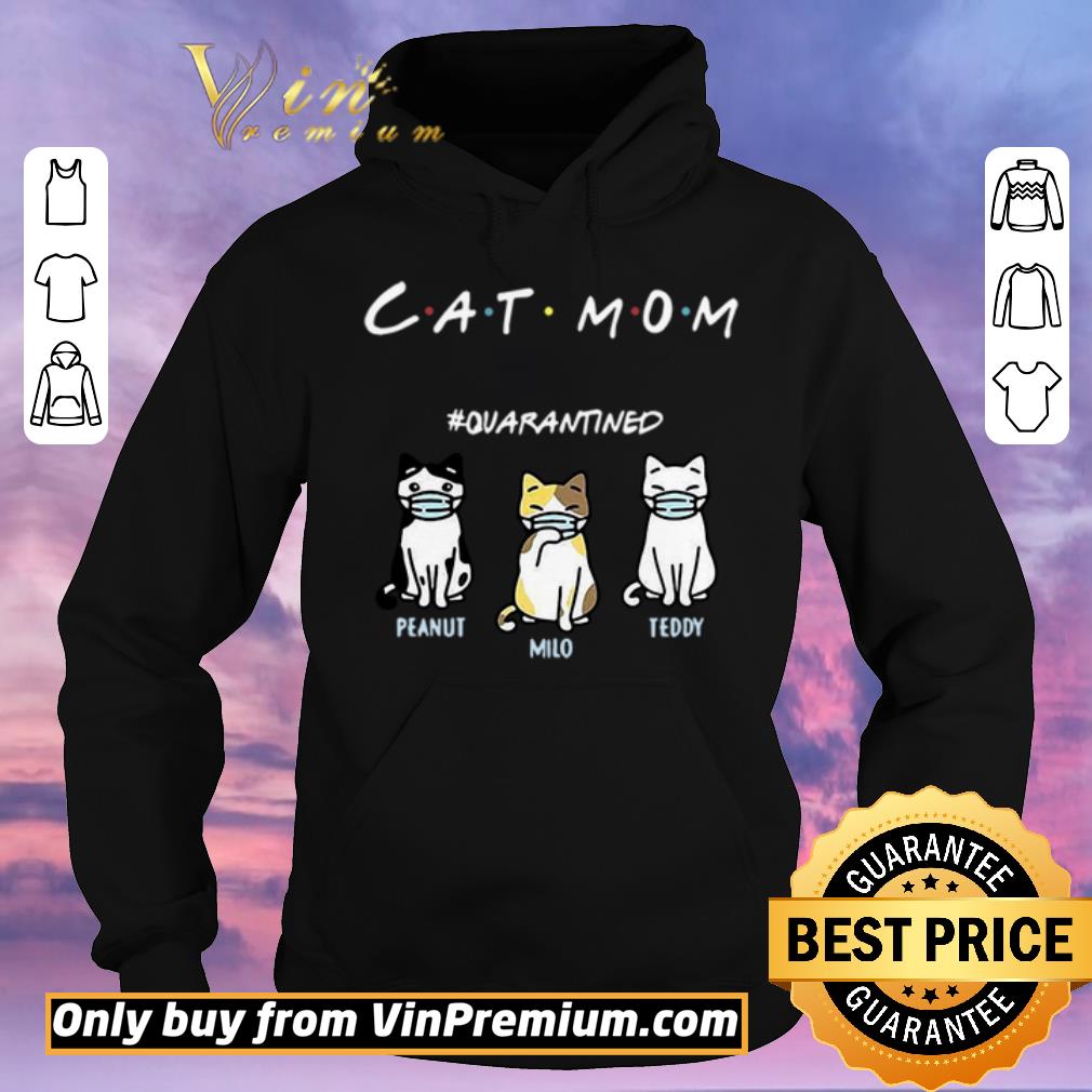 4ca25418 awesome cat mom 2020 quarantined peanut milo teddy shirt sweater 4 - Awesome Cat Mom 2020 #Quarantined Peanut Milo Teddy shirt sweater
