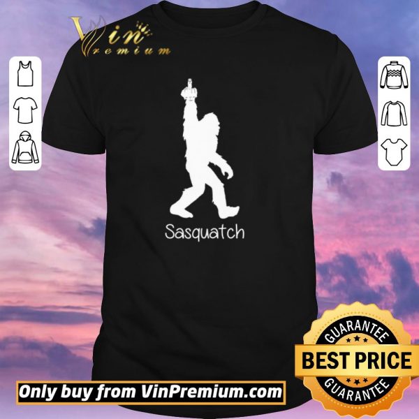 Pretty Bigfoot Middle Finger Black Sasquatch shirt sweater