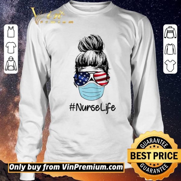 Funny Hair bun nurse life shirt sweater