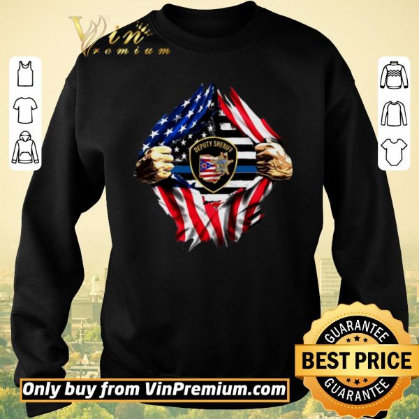 Official Deputy Sheriff Ohio Badge American Flag shirt sweater