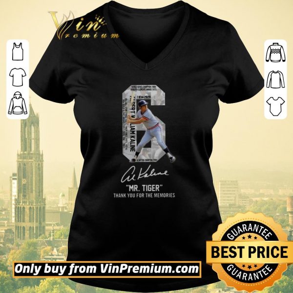 Premium Albert William Kaline Signature Mr Tiger Thank You For The Memories shirt sweater