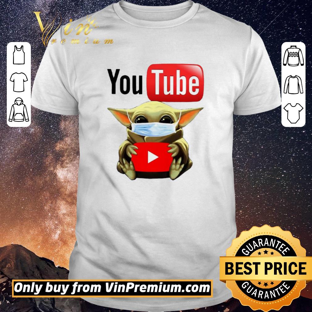 Awesome Baby Yoda Face Mask Hug Youtube shirt sweater