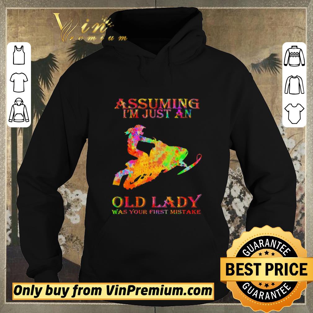 5c909f81 premium snowmobile watercolor assuming i m just an old lady was your first mistake shirt sweater 4 - Premium Snowmobile watercolor assuming i’m just an old lady was your first mistake shirt sweater