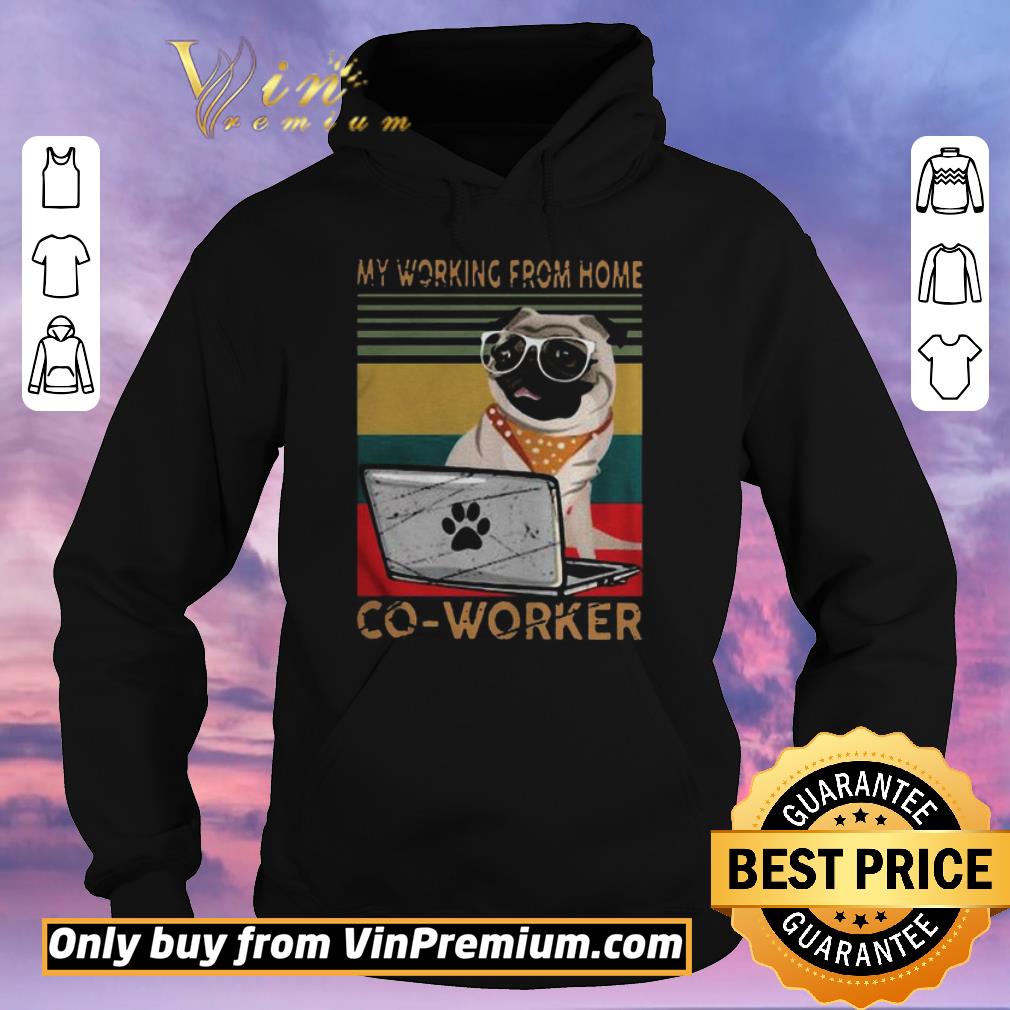 5ce01e08 awesome pug my working from home coworker vintage shirt sweater 4 - Awesome Pug My Working From Home Coworker Vintage shirt sweater