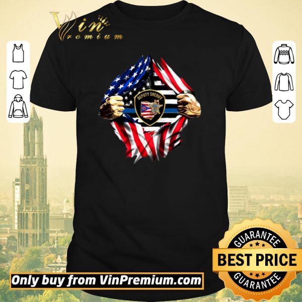 Official Deputy Sheriff Ohio Badge American Flag shirt sweater