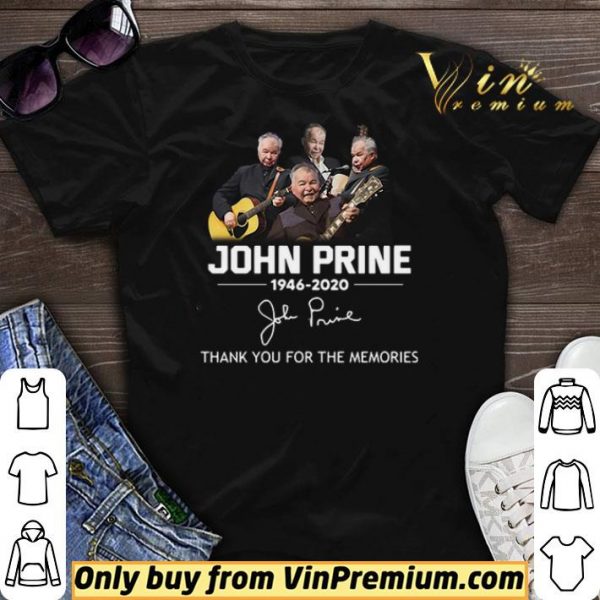 John Prine 1946 2020 thank you for the memories signature shirt sweater