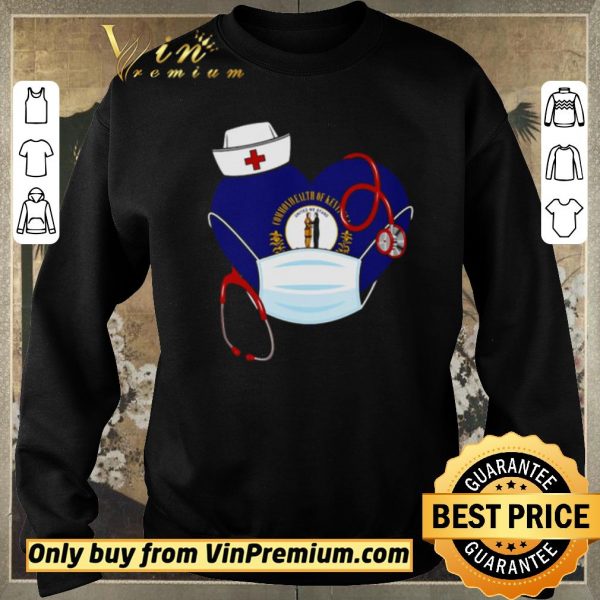 Top Love Nurse heart Kentucky heart shirt sweater