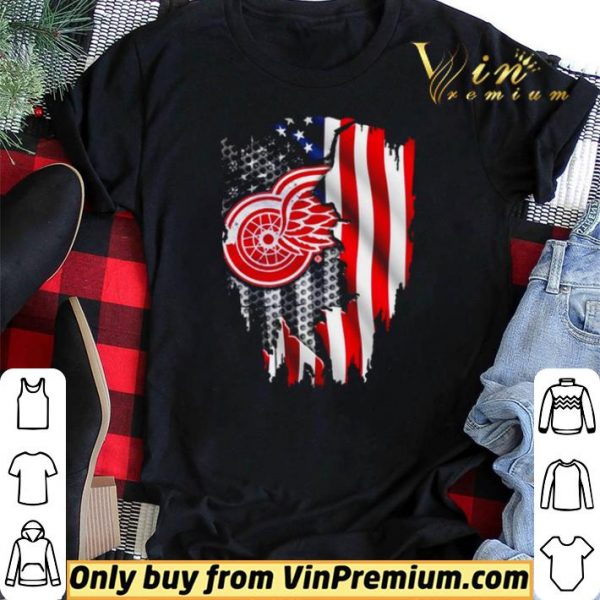 Detroit Red Wings American flag independence day shirt sweater