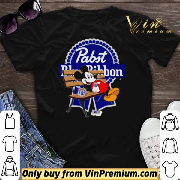 Mickey Mouse drink Pabst Blue Ribbon shirt sweater