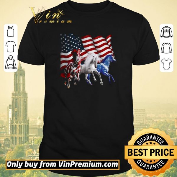 Nice Horses American Flag shirt sweater