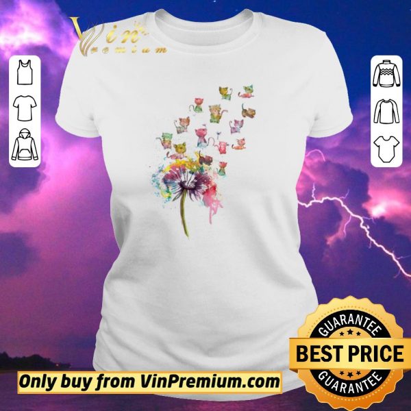 Nice Dandelion Cats Watercolor shirt sweater