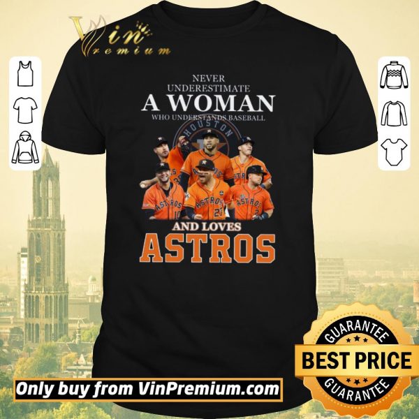Awesome Never Underestimate A Woman Who Understands Baseball And Love Astros shirt sweater