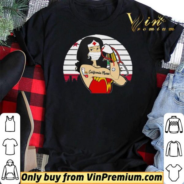 Vintage Wonder Woman Tattoos California Nurse Covid-19 shirt sweater