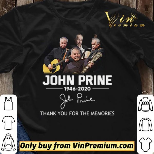 John Prine 1946 2020 thank you for the memories signature shirt sweater