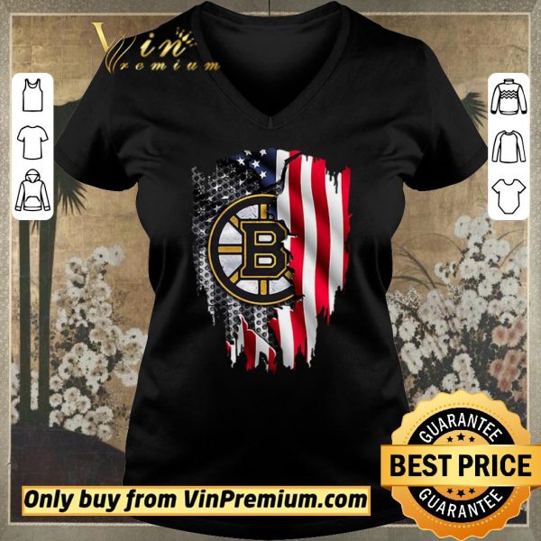 Original Boston Bruins American Flag shirt sweater