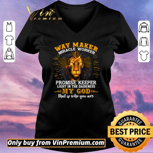 Original Tiger way maker miracle worker promise keeper light in the darkness my God shirt sweater